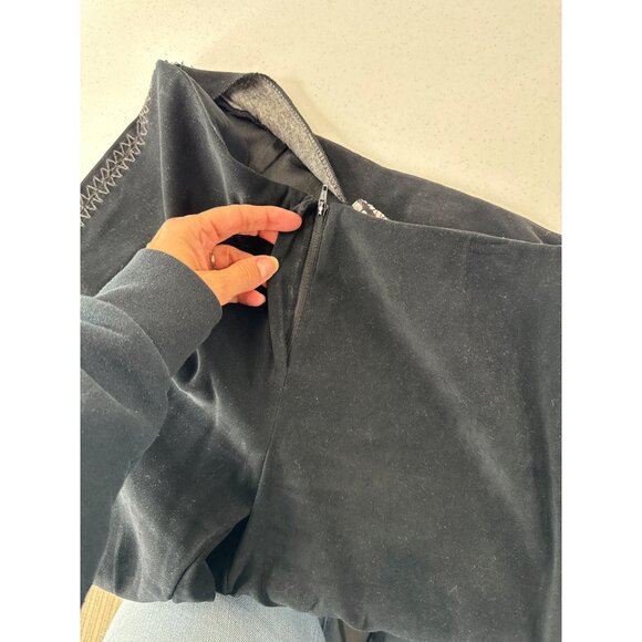 Tracy Evans Womens Black‎ Polyester & Spandex Pants  Side Zipper & Zigzag - Picture 6 of 11